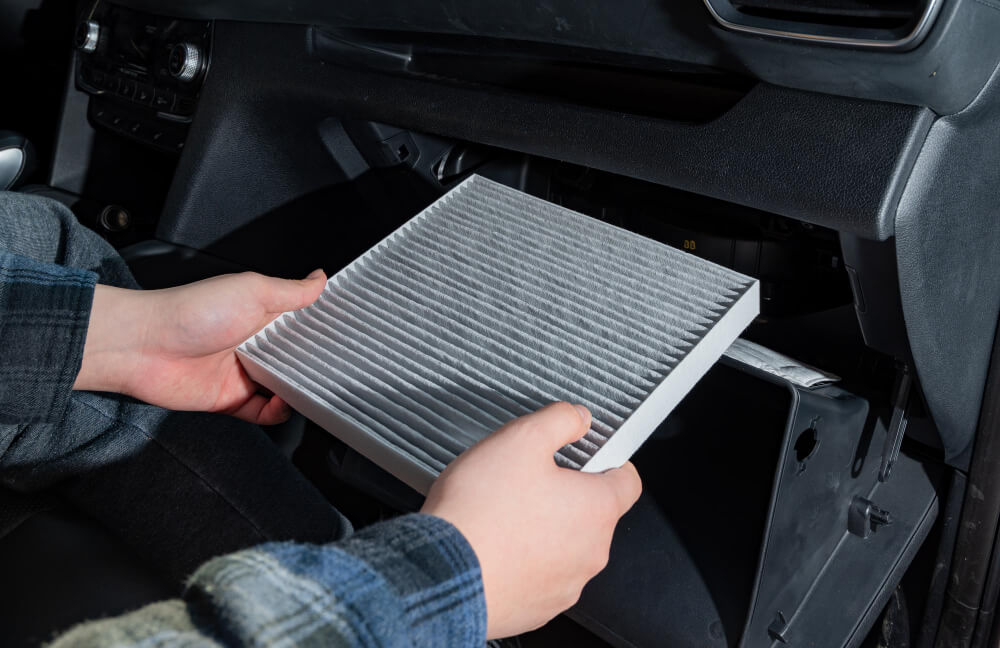 Filtro del aire acondicionado. Coche de renting. Swipcar