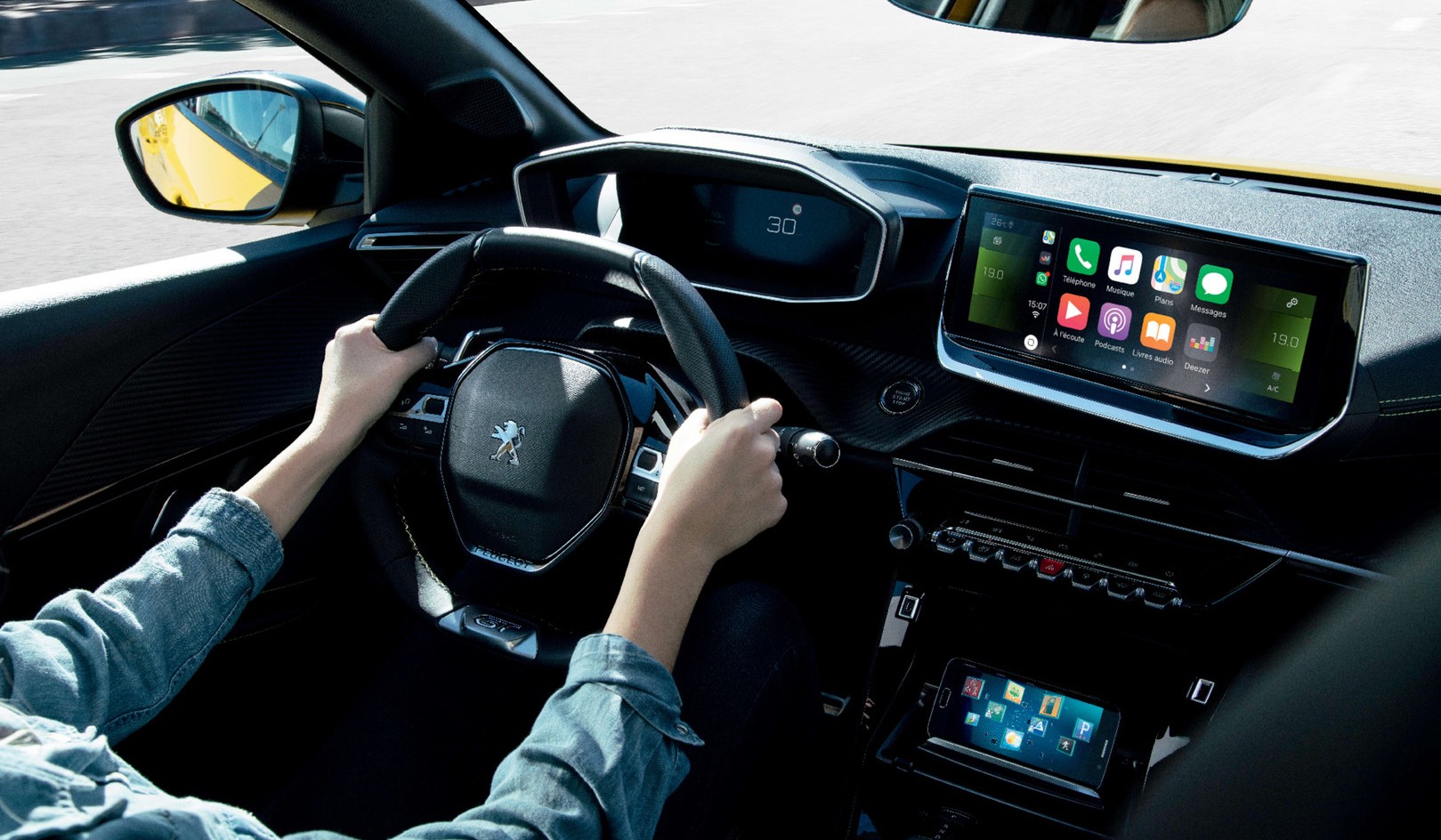 Imagen del interior peugeot 208