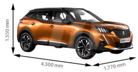 imagen medidas peugeot 2008
