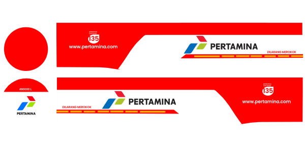 Livery tank pertamina merah