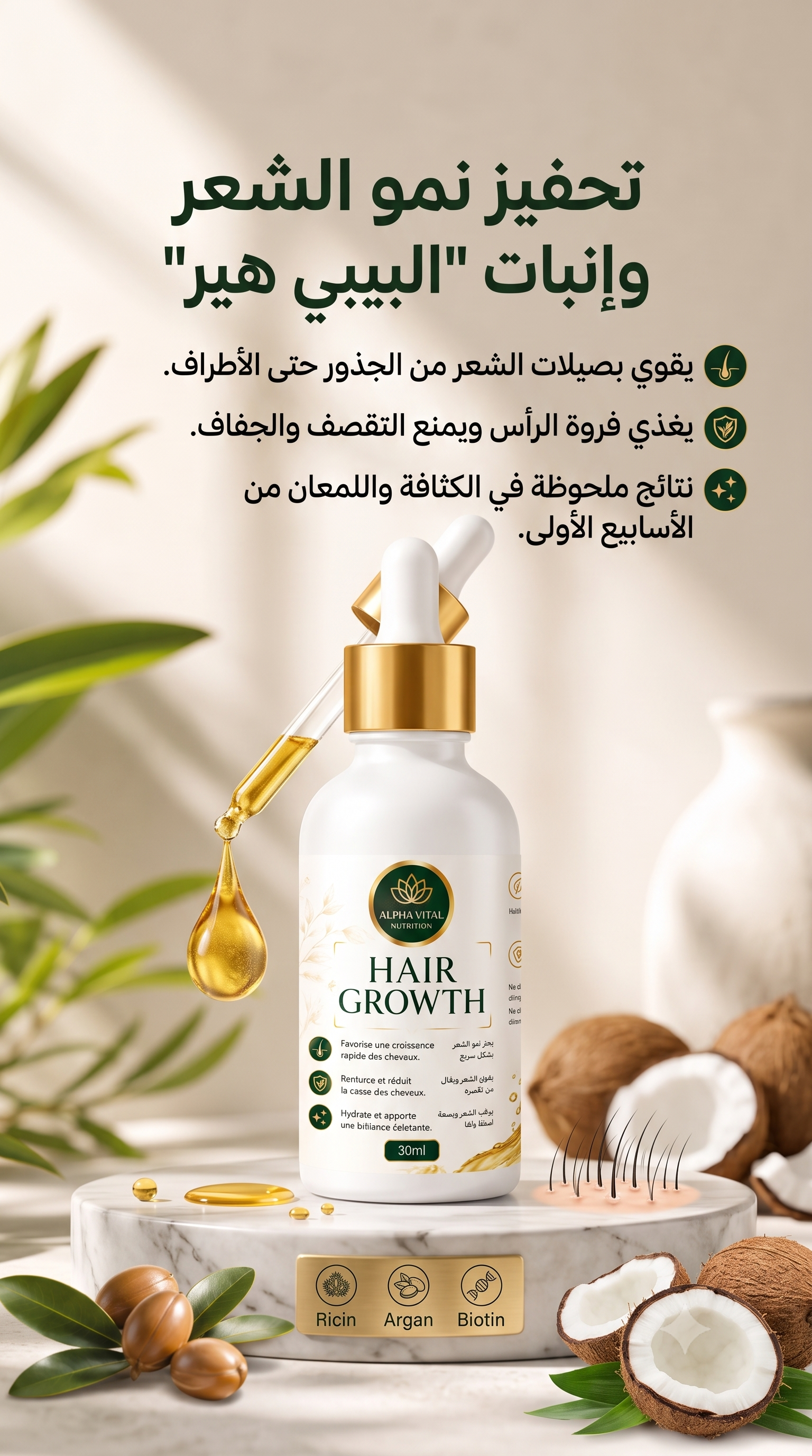 روتين الاستعمال اليومي، فوائد زيت الشعر، ضمانات التوصيل والدفع