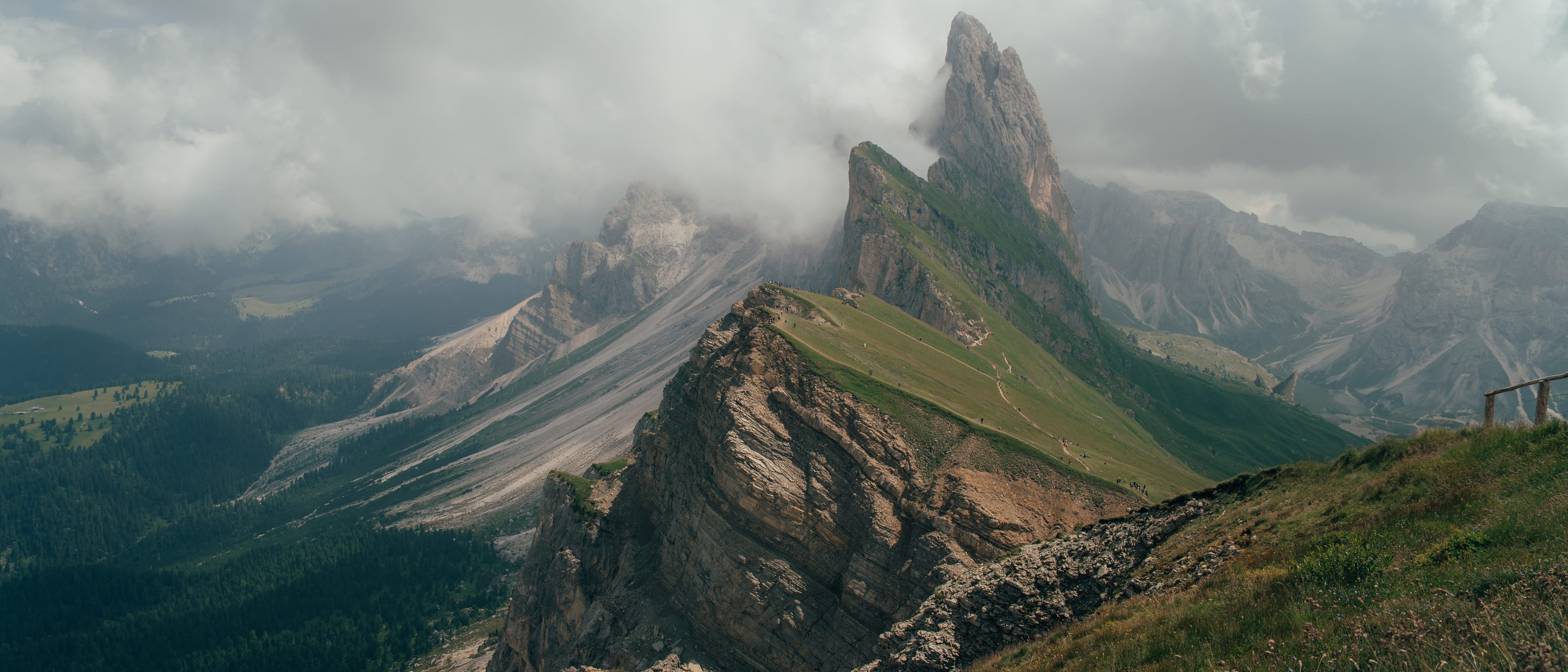 Dolomites Seceda landscape