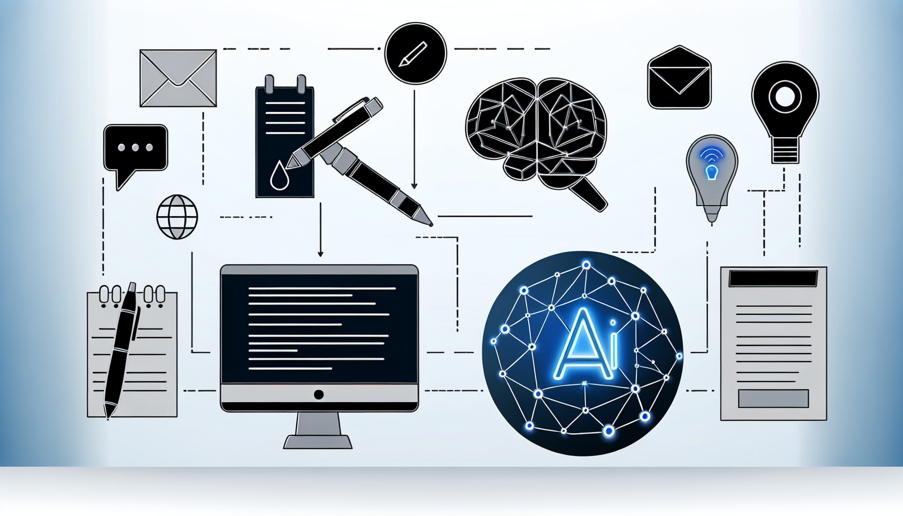 אינפוגרפיקה של כלי AI ליצירת תוכן SEO