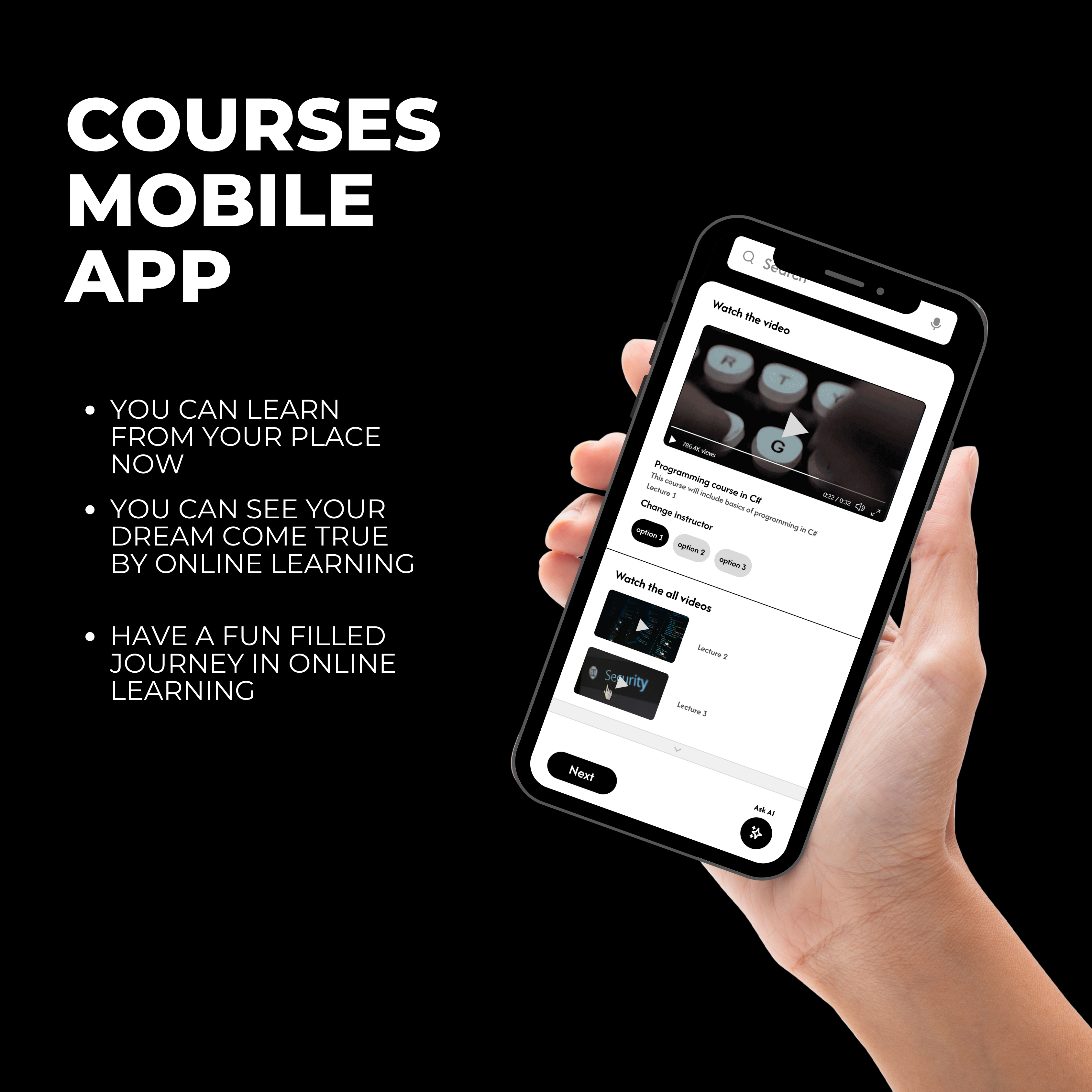 Drop — E-Learning Mobile App