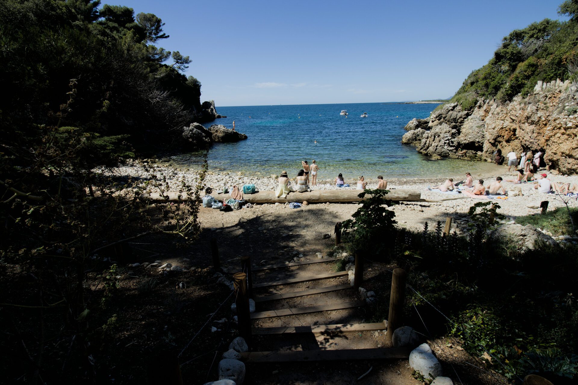 Plage de la Croupatassiere, Cap d'Antibes