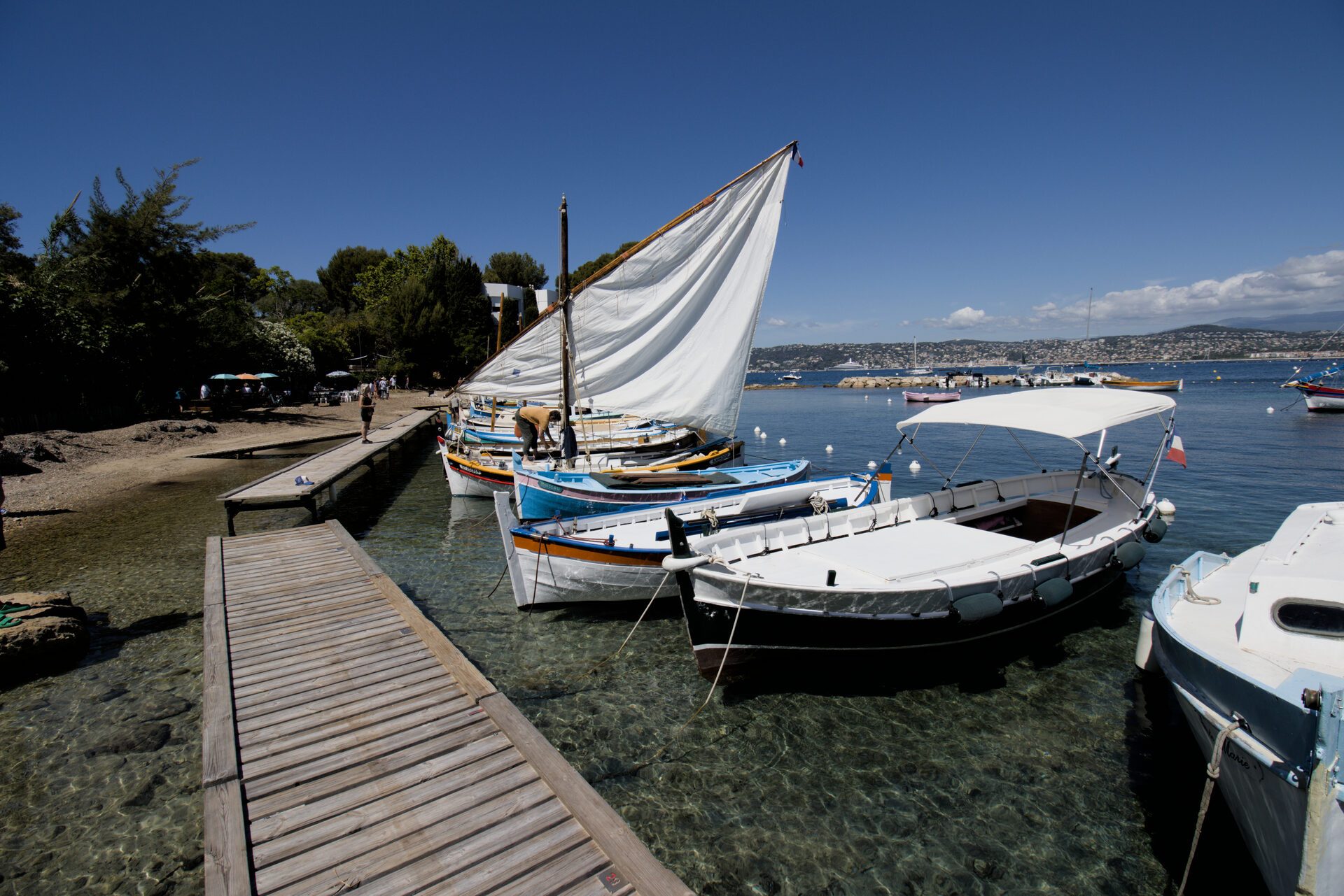 Port et Plage de l'Olivette, Cap d'Antibes