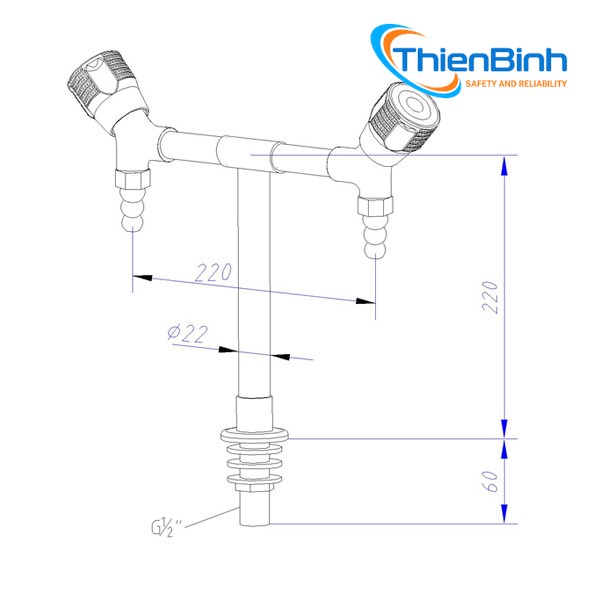 Two Way Bench Faucet - Ảnh chi tiết 1