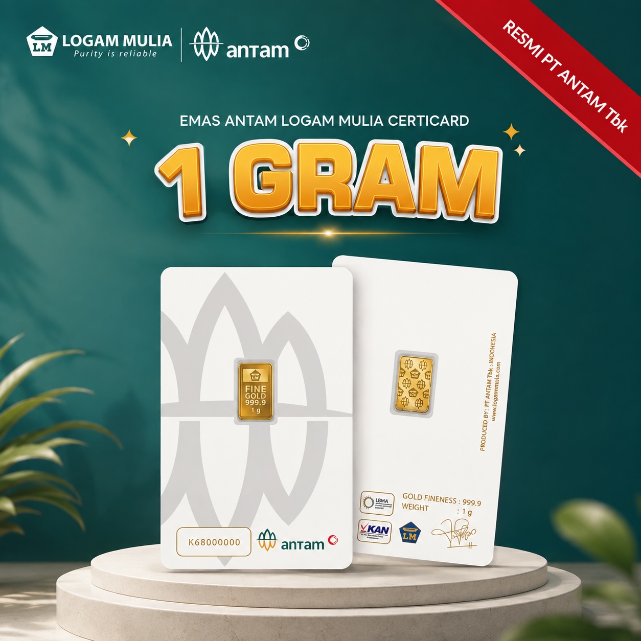 Emas Antam 1 Gram