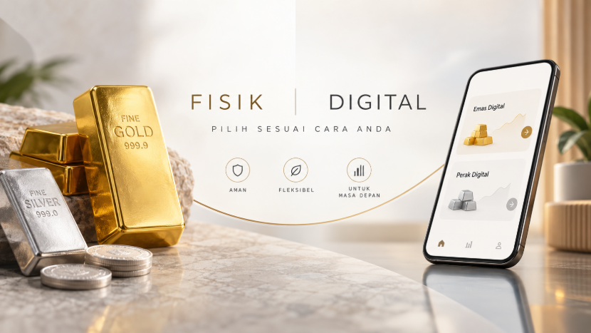 Emas Fisik atau Emas Digital? Pilih Sesuai Kebutuhan dan Preferensi Anda