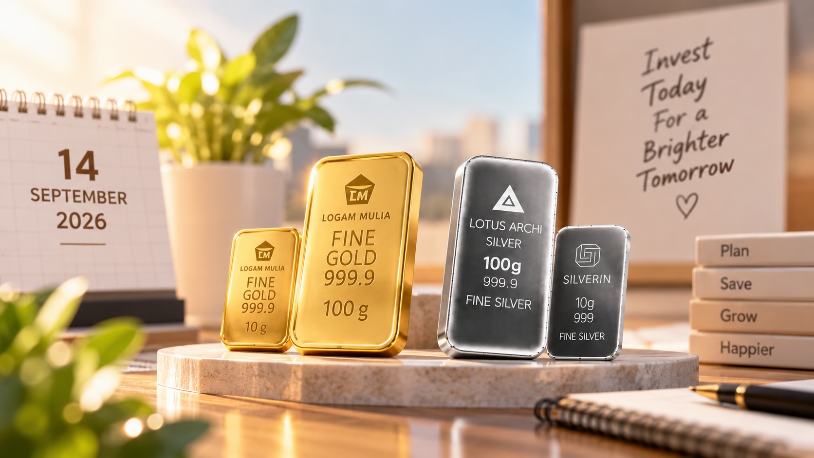 Harga Emas dan Perak Hari Ini, 14 September 2026: Pilihan Logam Mulia untuk Investasi