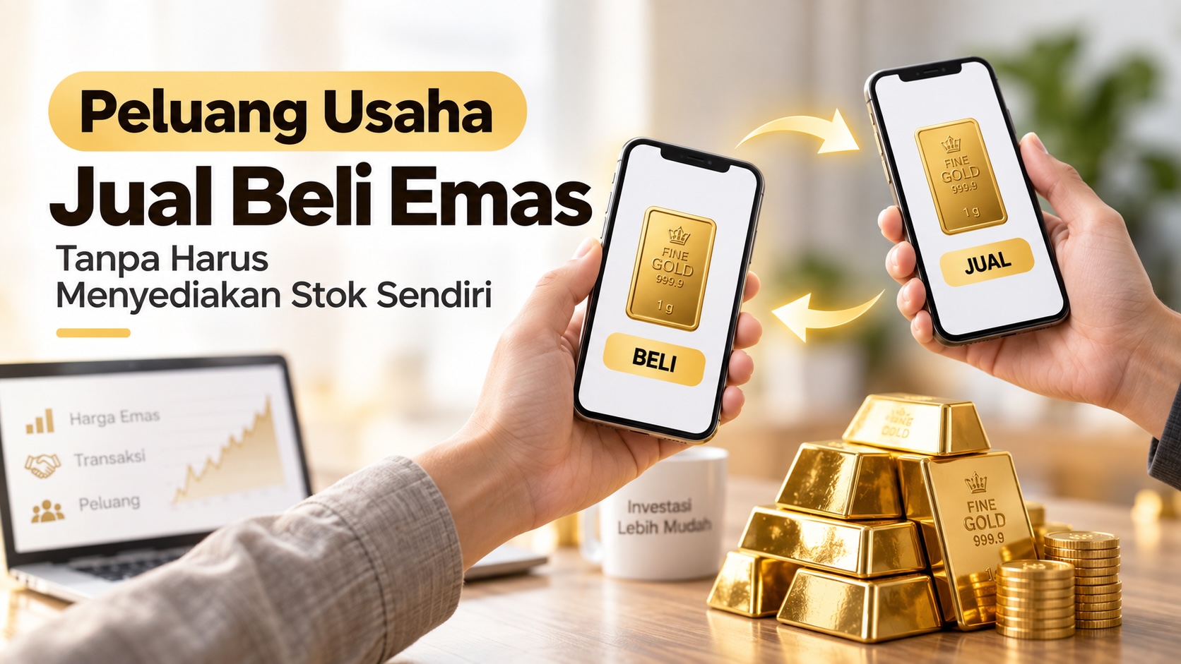 Peluang Usaha Jual Beli Emas Tanpa Harus Menyediakan Stok Sendiri