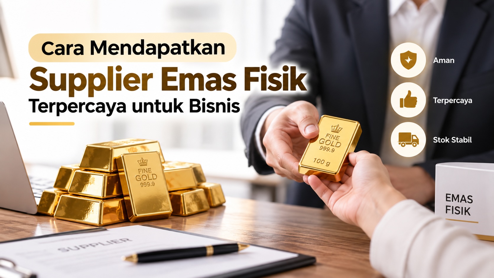Cara Mendapatkan Supplier Emas Fisik Terpercaya untuk Bisnis