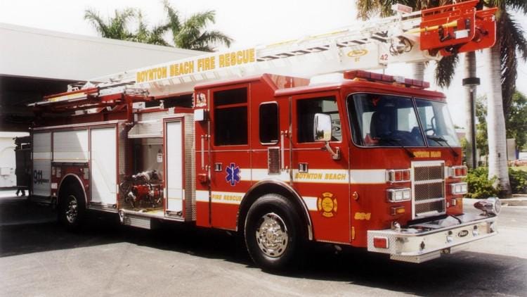Palm Beach Post image used with the Boynton fire and water departments story