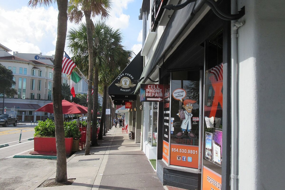 Las Olas Boulevard in Fort Lauderdale