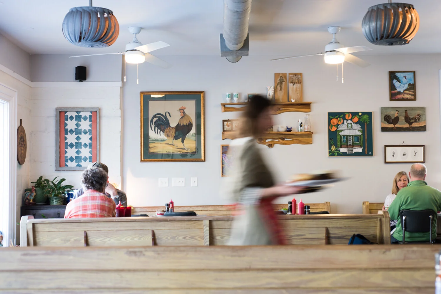 The dining room at Blue Hen Cafe in St. Augustine