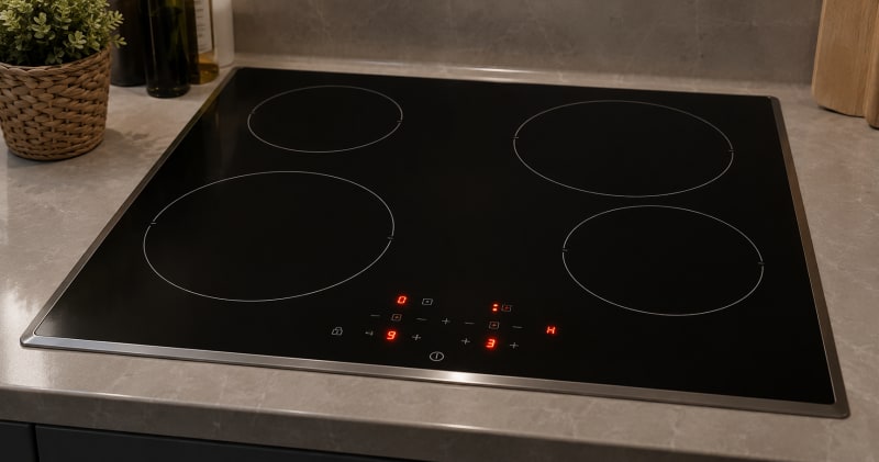 Luz de vitrocerámica parpadeando - Diagnóstico profesional