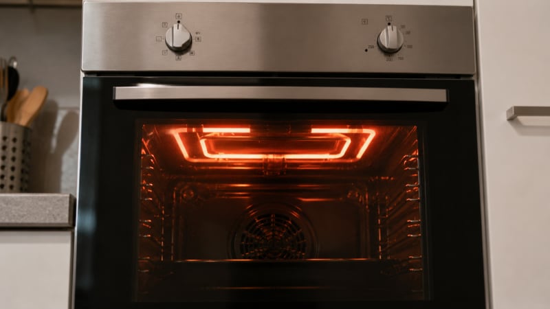 Resistencia del horno encendida pese a estar apagado