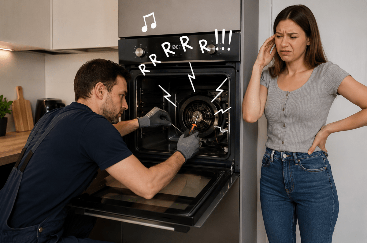 Horno que hace ruido raro al calentar