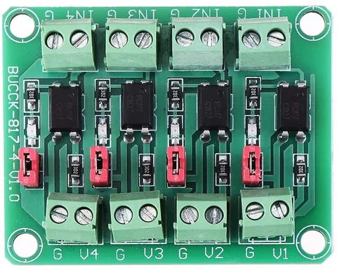 4 Channel Optocoupler Isolation Board