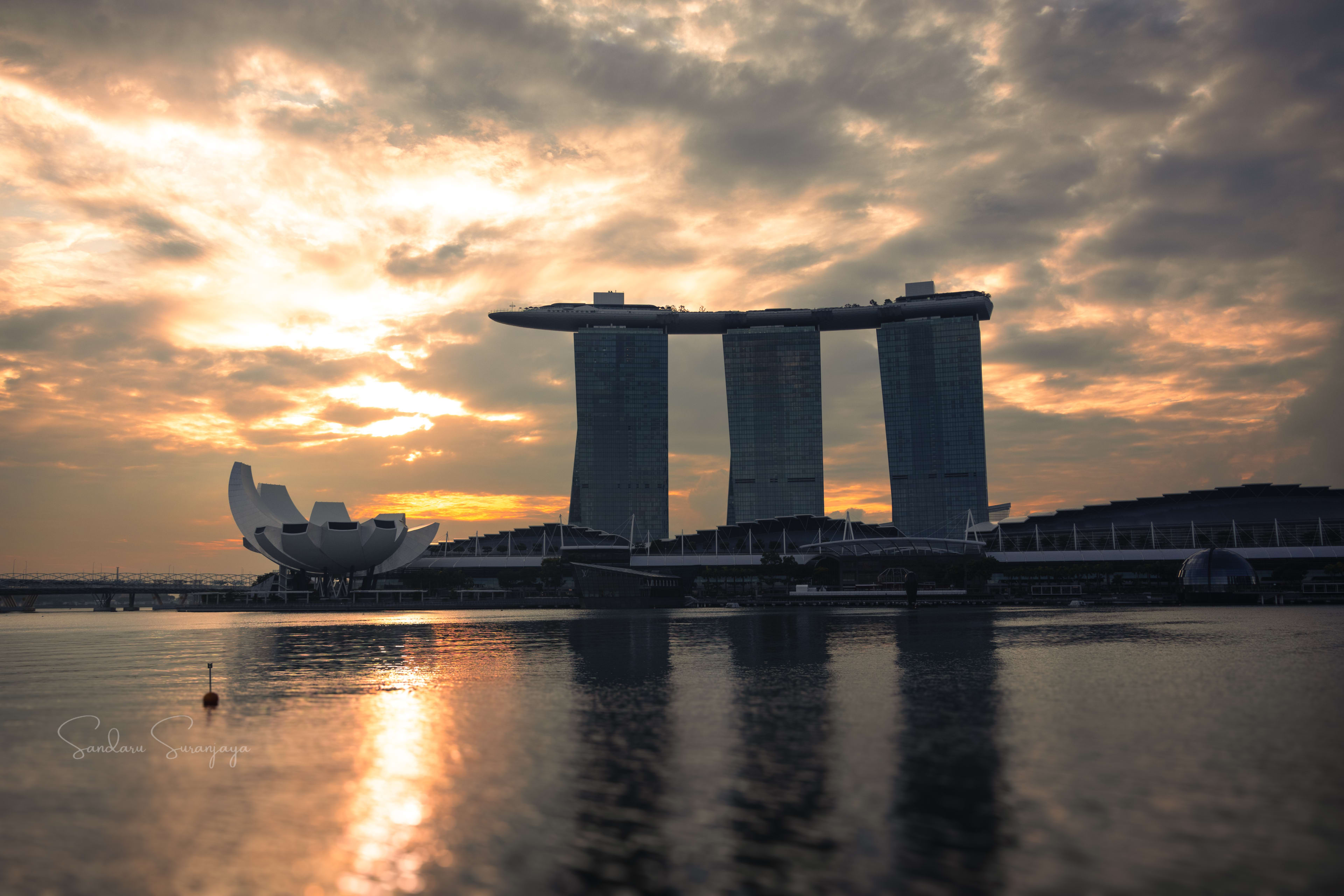 Sunrise at Marina Bay Sands