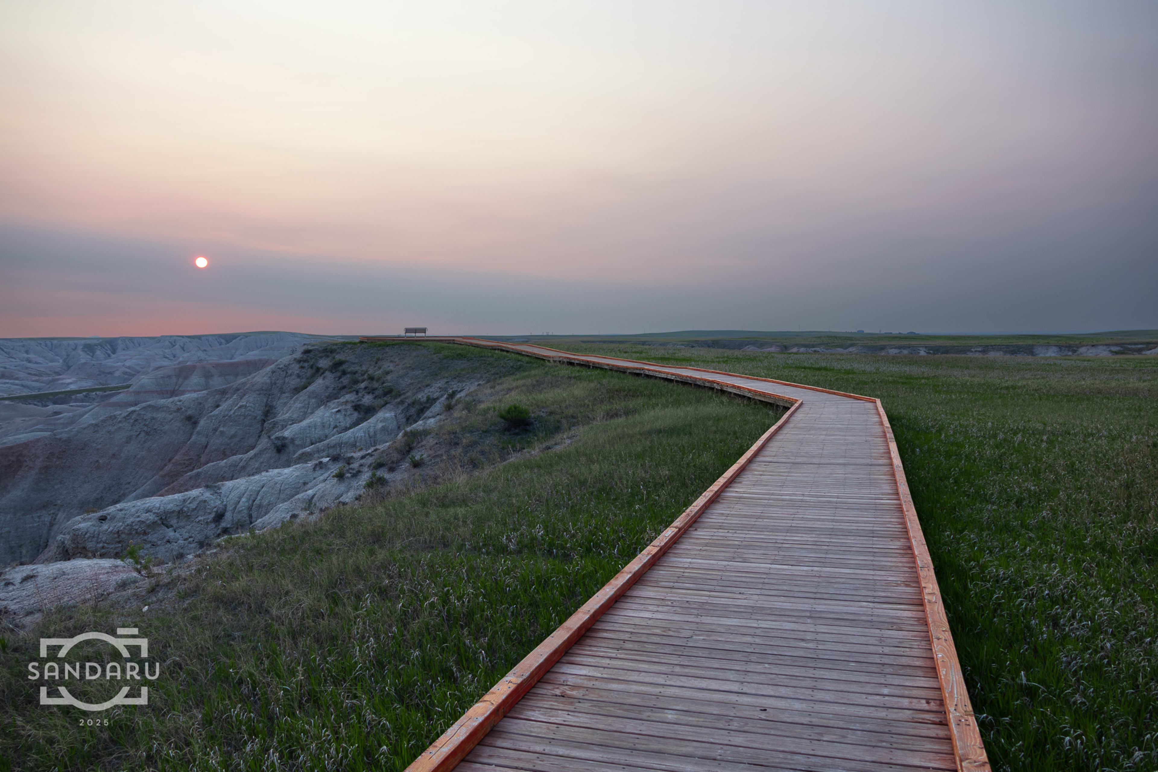 Road to infinity 
Badlands, South Dakota