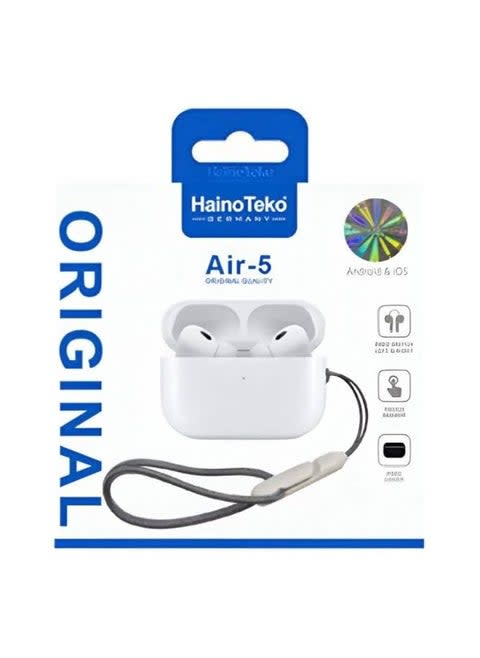 Haino Teko Air 5 Bluetooth Wireless Earphone -White