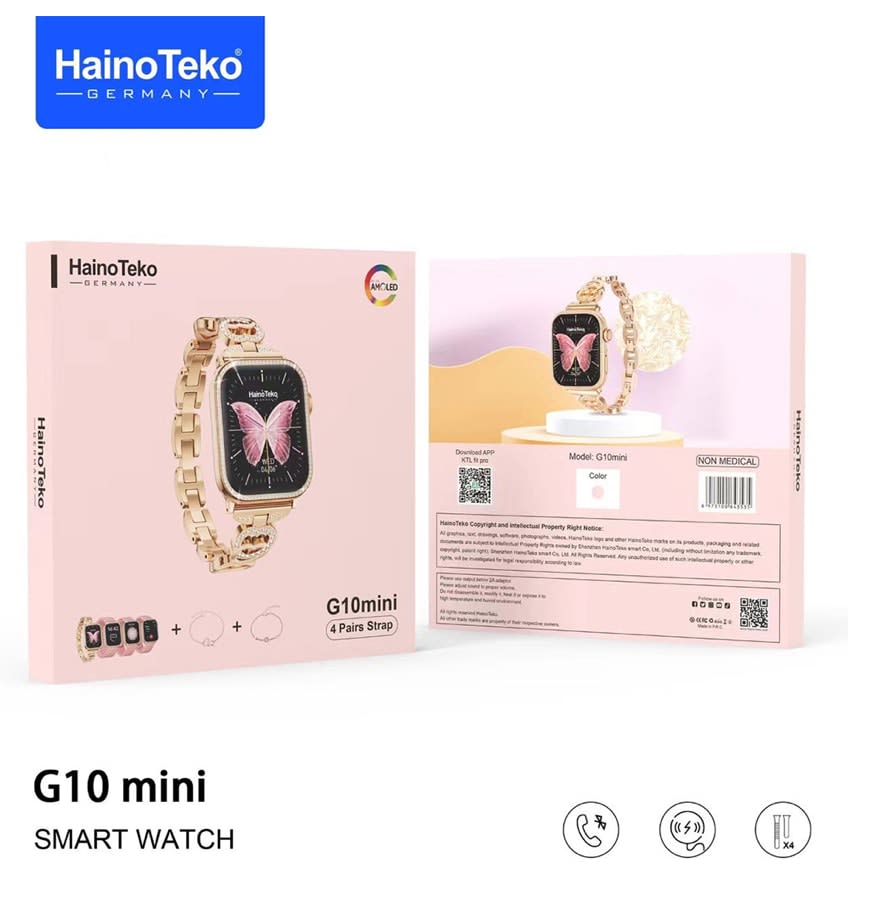 Haino Teko Germany G10 Mini Amoled Display 4 paires de bracelets