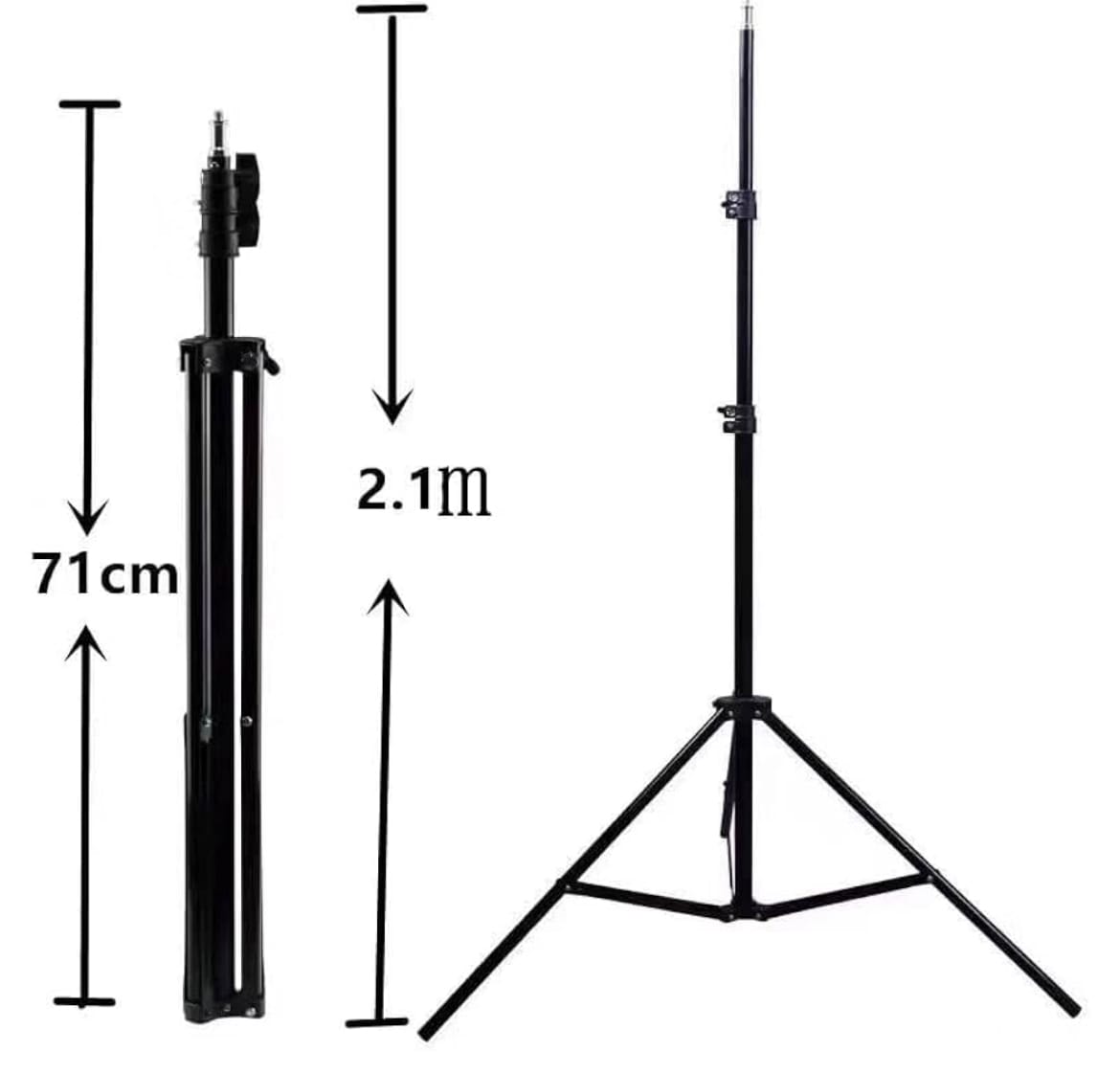 MJ56 22-Inch RGB LED Ring Light with Tripod Stand & 3 Phone Holders