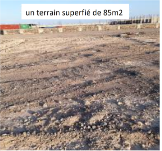 Terrain 85m2 viabilisé, nouvelle cité du Nassib