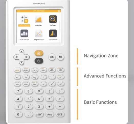 Calculatrice NumWorks, comme neuve, avec chargeur