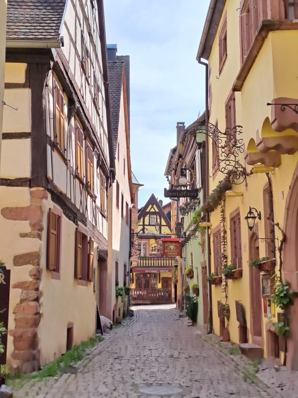 Fachwerkhäuser in Riquewihr
