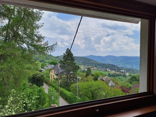 Aussicht vom Dachgeschoss nach Osten