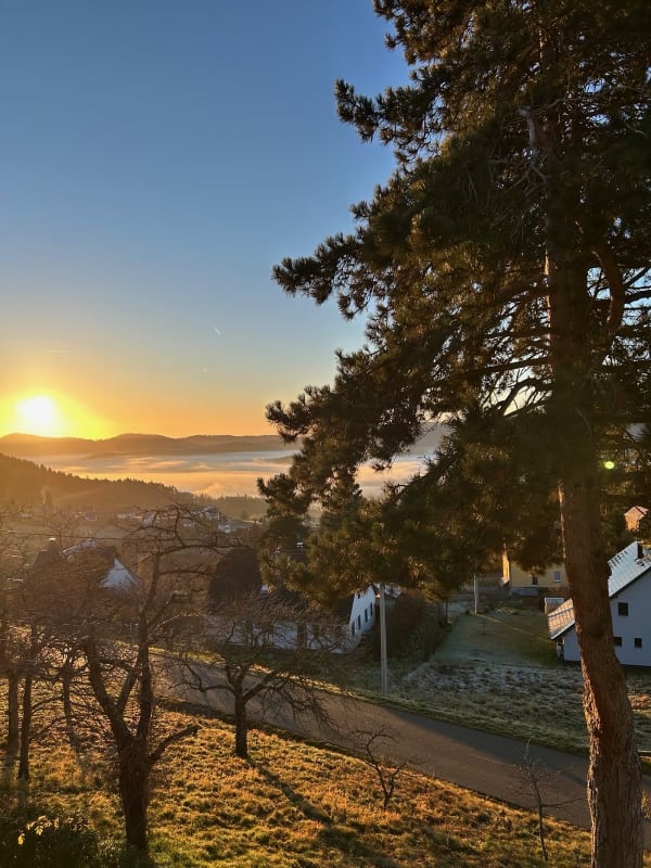 Morgenblick nach Osten über Hohrodberg