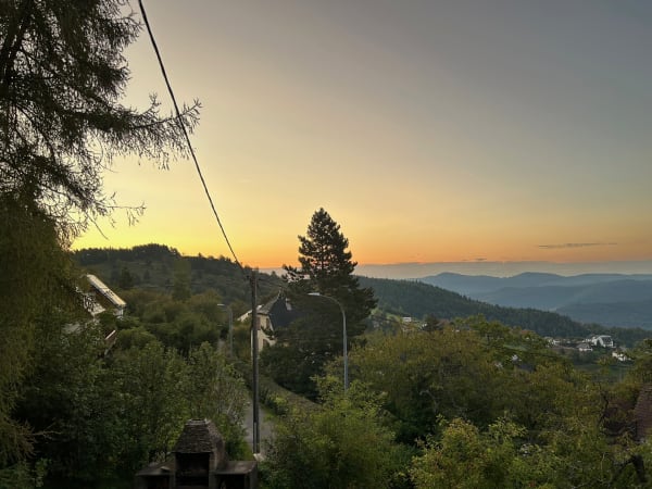 Panorama Südost über die Vogesen