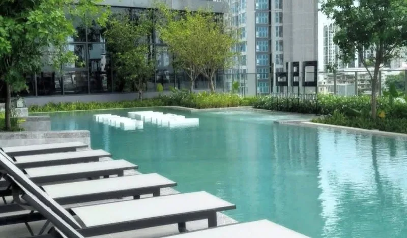 1 bedroom condo for rent in Sukhumvit Bangkok - bathroom and modern finishes