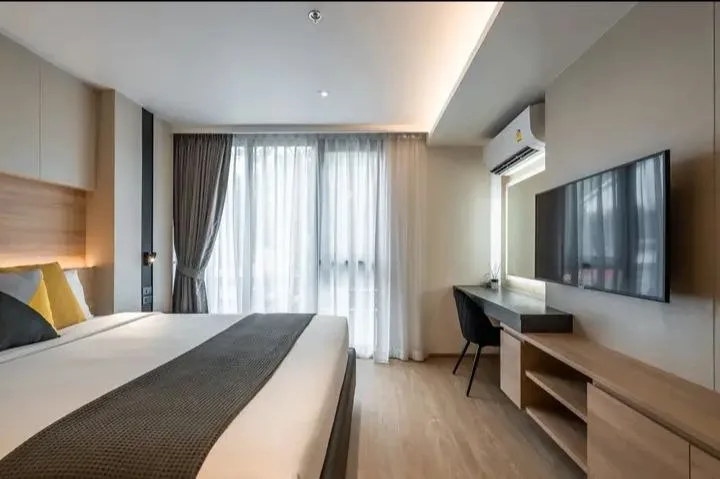 1 bedroom apartment for rent in Ekkamai Bangkok - master bedroom interior