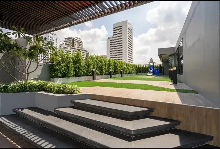1 bedroom apartment for rent in Ekkamai Bangkok - swimming pool and building amenities