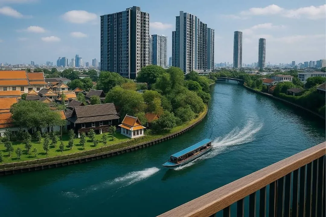 2 bedroom condo for rent in On Nut Bangkok - kitchen and dining area