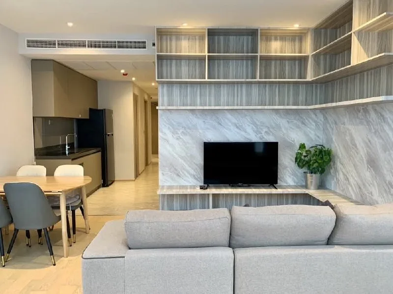 2 bedroom condo for rent in Rama 9 Bangkok - living room view