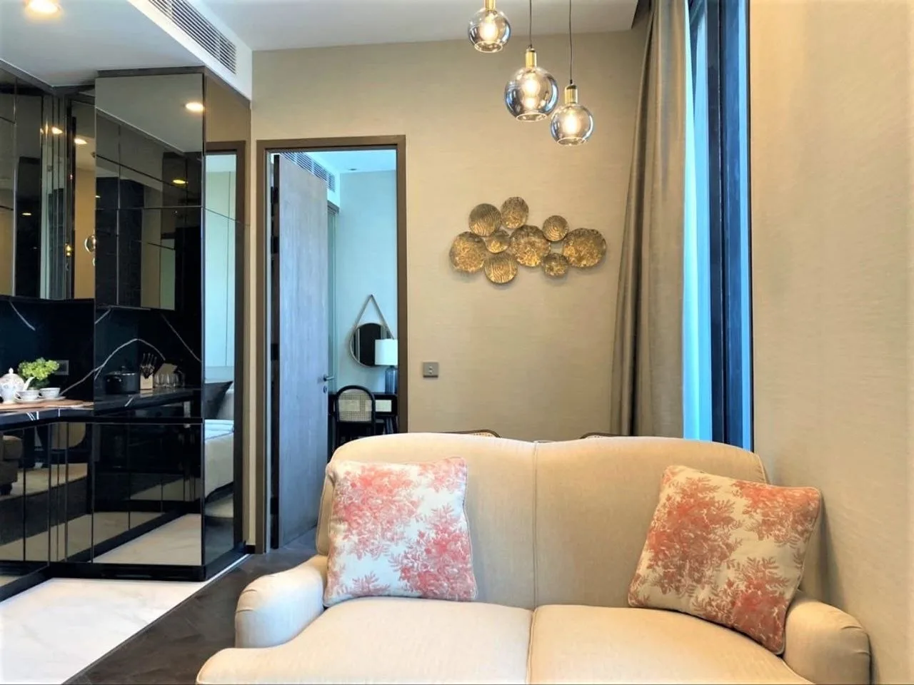 1 bedroom condo for rent in Thong Lo Bangkok - master bedroom interior