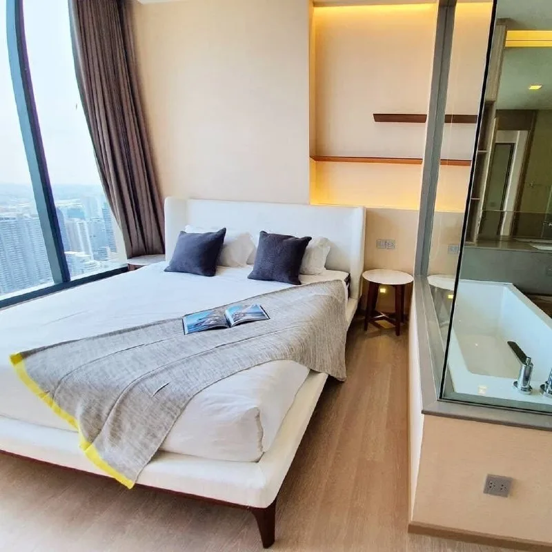 1 bedroom condo for rent in Asok Bangkok - swimming pool and building amenities