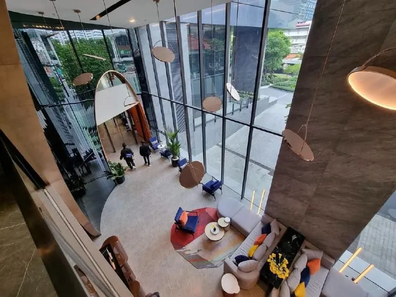 1 bedroom condo for rent in Rangnam Bangkok - balcony perspective