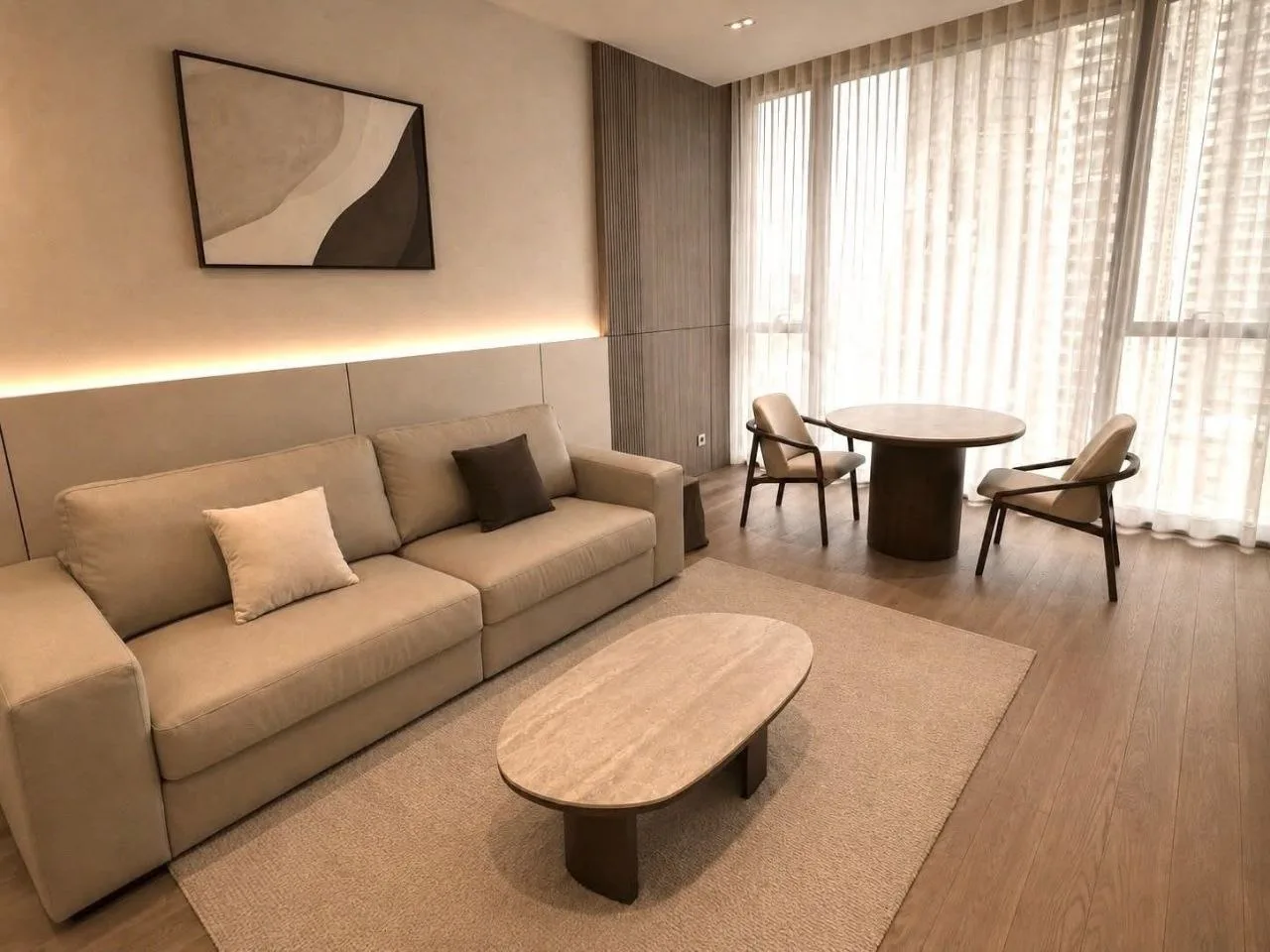 1 bedroom condo for rent in Thong Lo Bangkok - master bedroom interior