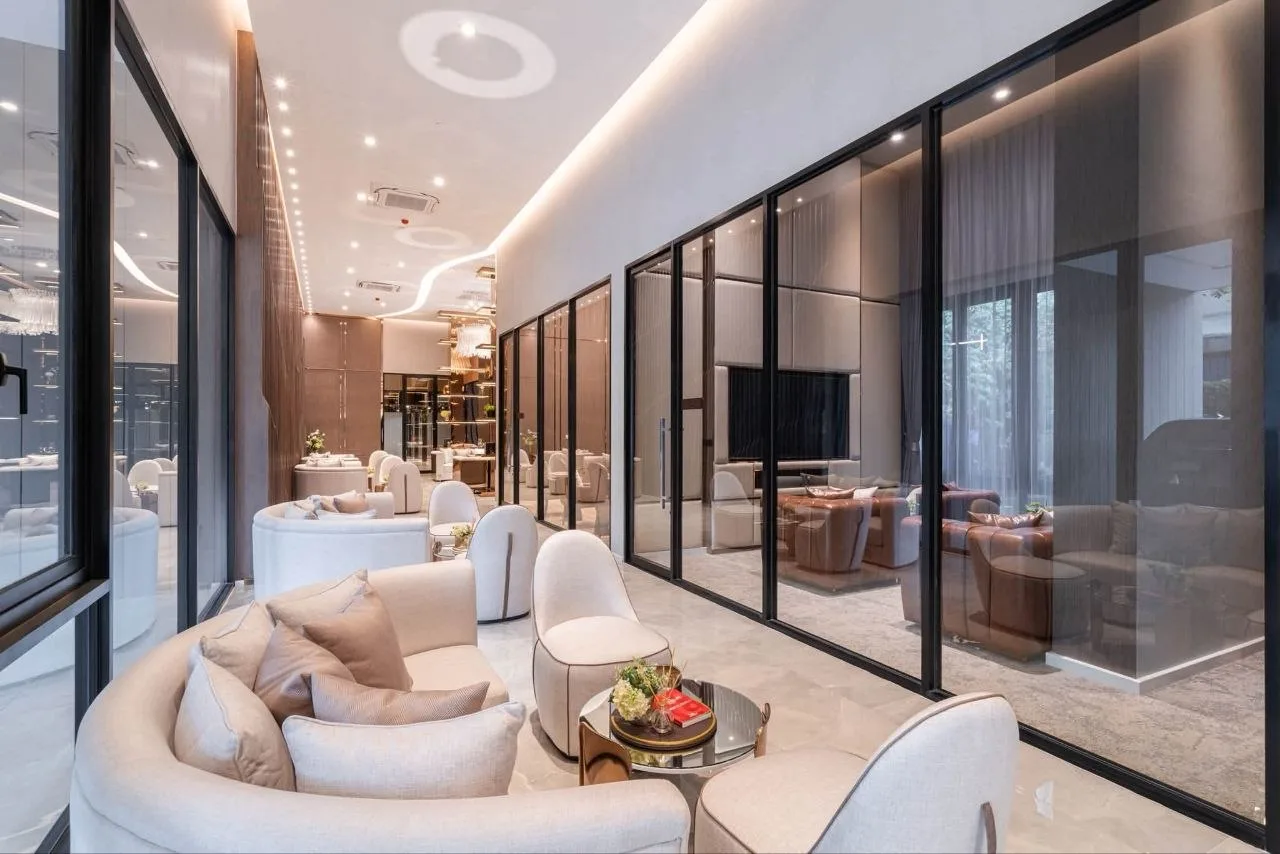 1 bedroom condo for rent in Pinklao Bangkok - living room view