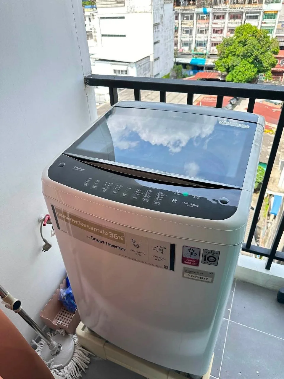 2 bedroom condo for sale in Charoenkrung Bangkok - balcony perspective