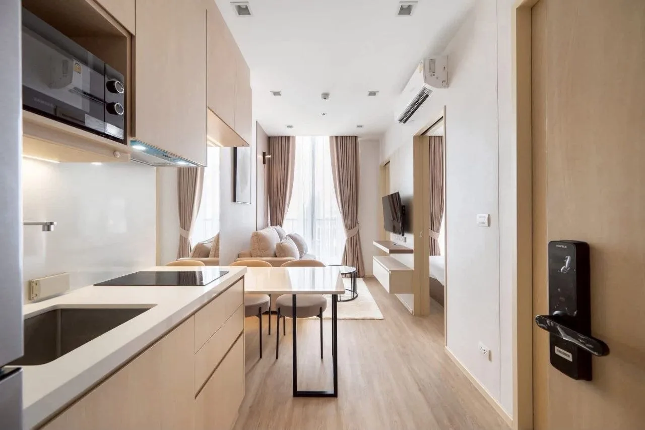 1 bedroom condo for rent in Sukhumvit Bangkok - bathroom and modern finishes