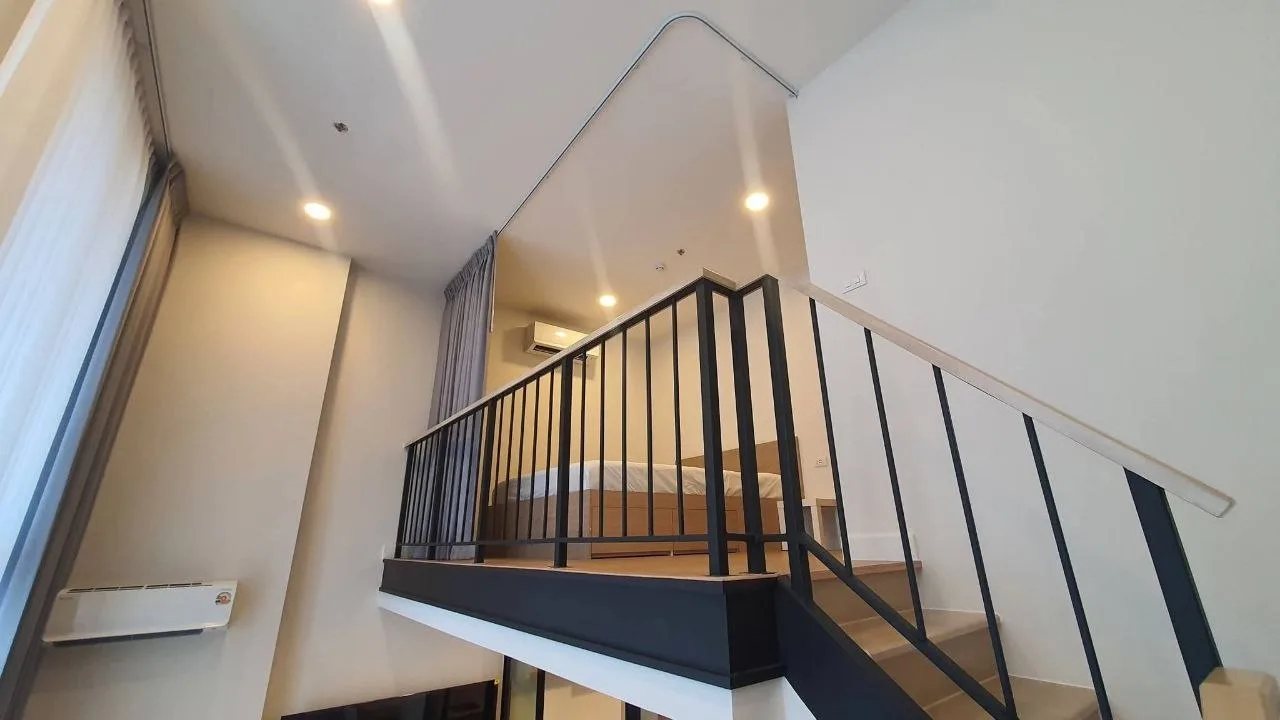 1 bedroom condo for rent in Rama 3 / Suksawat Bangkok - balcony perspective