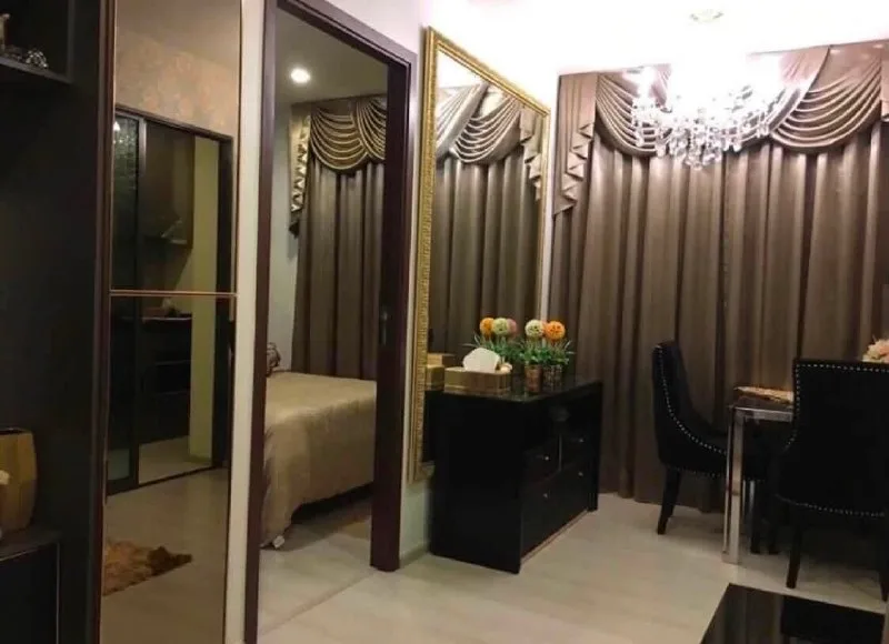 1 bedroom condo for rent in Rama 9 Bangkok - bathroom and modern finishes