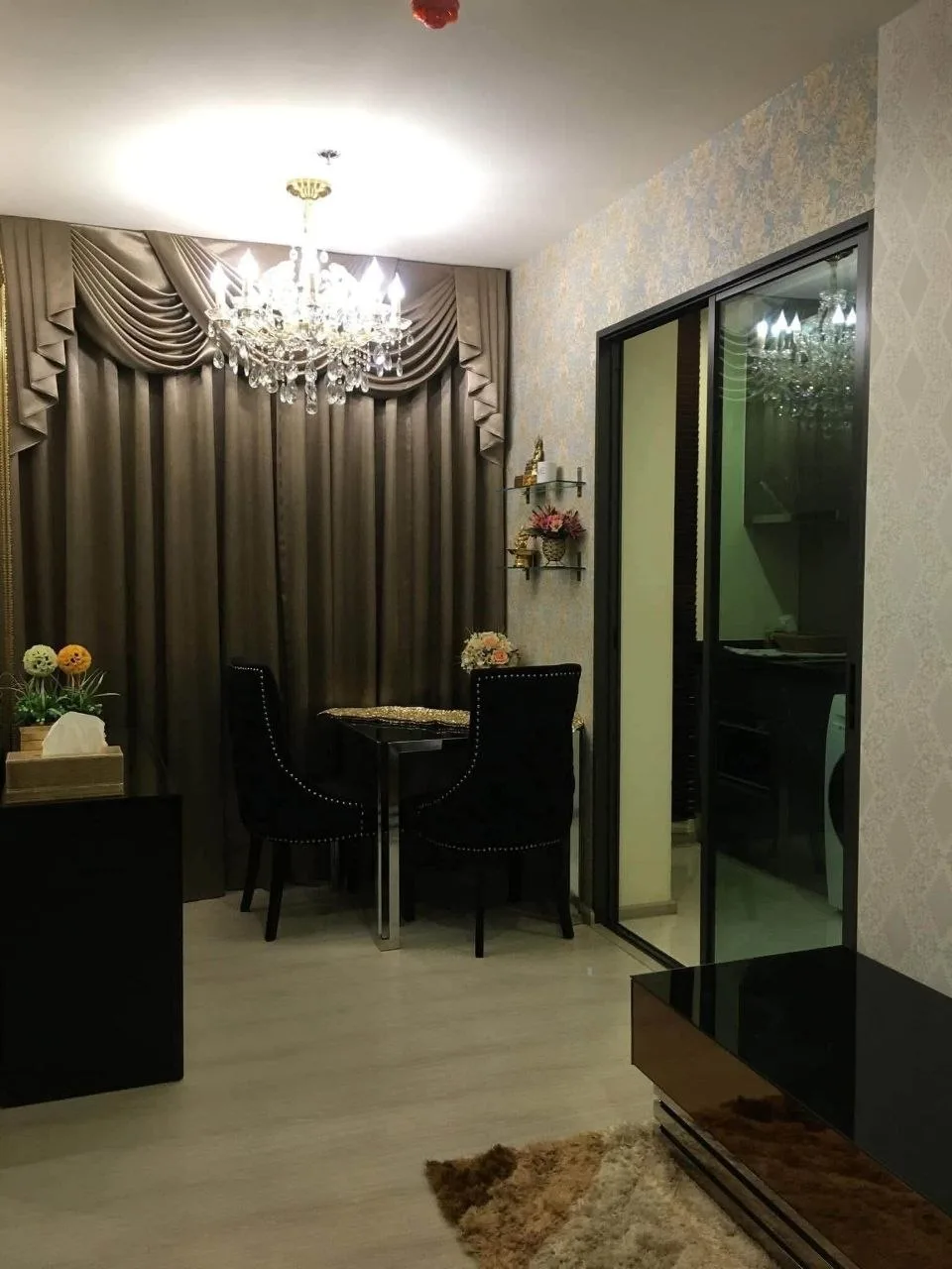 1 bedroom condo for rent in Rama 9 Bangkok - balcony perspective