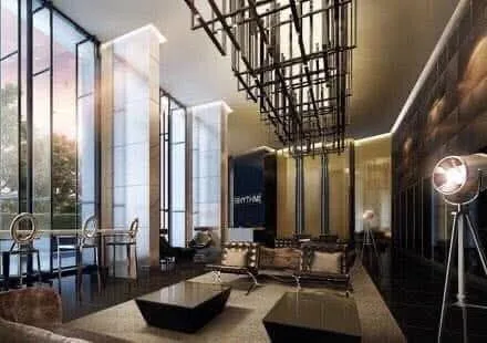 1 bedroom condo for rent in Rama 9 Bangkok - kitchen and dining area